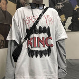 Long Sleeved Oversized Cross of Thorns two-piece Shirt for Men