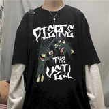 Long Sleeved Oversized Cross of Thorns two-piece Shirt for Men