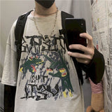 Long Sleeved Oversized Cross of Thorns two-piece Shirt for Men