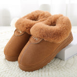 2020 Faux Fur Winter Warm Shoes Woman Men Indoor Slippers Soft Plush Anti-slip Lovers Home Floor Slipper Cotton Slides SH08271