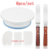 DIY Cake Turntable Baking Silicone Mold Cake Plate Rotating Round Cake Decorating Tools Rotary Table Pastry Supplies Cake Stand
