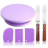 DIY Cake Turntable Baking Silicone Mold Cake Plate Rotating Round Cake Decorating Tools Rotary Table Pastry Supplies Cake Stand