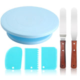 DIY Cake Turntable Baking Silicone Mold Cake Plate Rotating Round Cake Decorating Tools Rotary Table Pastry Supplies Cake Stand