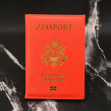 Personalised leather USA Passport Cover Customized Travel Passport holder American Wallet Covers for Passports Girls America