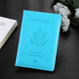 Personalised leather USA Passport Cover Customized Travel Passport holder American Wallet Covers for Passports Girls America