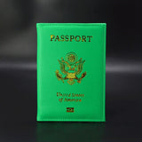 Personalised leather USA Passport Cover Customized Travel Passport holder American Wallet Covers for Passports Girls America