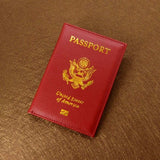 Personalised leather USA Passport Cover Customized Travel Passport holder American Wallet Covers for Passports Girls America