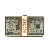 Money Clutch Rhinestone Purse 10000 Dollars Stack of Cash Evening Handbags Shoulder Wedding Dinner Bag 8 Color