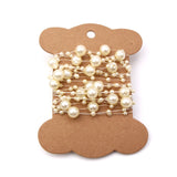 5 Meters White Cream 8+3cm Fishing Line Artificial Pearls Beads Chain Garland Flowers engagement wedding decoration Party Supply