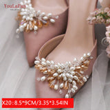 New Shoe Clip Rhinestone Charms Women Wedding High Heels Fashion Buckle Accessories Clothes Decoration X21