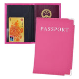 UNISEX Leather Wallet as Travel Passport Holder Cover