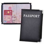 UNISEX Leather Wallet as Travel Passport Holder Cover