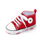 Baby Sneaker Boy Girl Shoes Print Star Canvas Soft Anti-Slip Sole Newborn Infant First Walkers Toddler Casual Canvas Crib Shoes