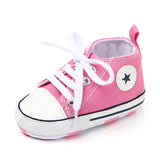 Baby Sneaker Boy Girl Shoes Print Star Canvas Soft Anti-Slip Sole Newborn Infant First Walkers Toddler Casual Canvas Crib Shoes