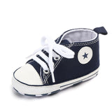 Baby Sneaker Boy Girl Shoes Print Star Canvas Soft Anti-Slip Sole Newborn Infant First Walkers Toddler Casual Canvas Crib Shoes