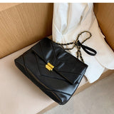High Capacity PU Leather Women Shoulder Crossbody Bags 2021 New Chain Vintage Handbags Ladies Casual Totes Female Purses