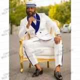 Double Breasted Suit Latest Coat Pant Designs White Floral Tuxedo Burgundy Lapel Party Dress Groom Suit Men Suit For Wedding