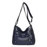 High Quality Women's Soft Leather Shoulder Bags Multi-Layer Classic Crossbody Bag Luxury Designer Handbag and Purse