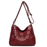 High Quality Women's Soft Leather Shoulder Bags Multi-Layer Classic Crossbody Bag Luxury Designer Handbag and Purse