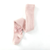 Cotton Girls Tights Princess Bowknet Baby Girl One-Piece Pantyhose Baby Spring and Autumn New Style Trousers Lace Stocking