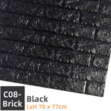 Kaguyahime 3D Wallpaper DIY Marble Sticker Waterproof Stickers Wall Papers Home decor Kids Room 3D Self-Adhesive Wallpaper Brick