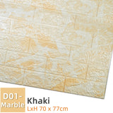 Kaguyahime 3D Wallpaper DIY Marble Sticker Waterproof Stickers Wall Papers Home decor Kids Room 3D Self-Adhesive Wallpaper Brick