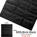 Kaguyahime 3D Wallpaper DIY Marble Sticker Waterproof Stickers Wall Papers Home decor Kids Room 3D Self-Adhesive Wallpaper Brick