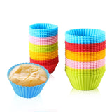 12pcs silicone muffin cups cake mold baking supplies cupcake tools liners mould silicon molds accessories bakeware mousse