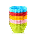 12pcs silicone muffin cups cake mold baking supplies cupcake tools liners mould silicon molds accessories bakeware mousse