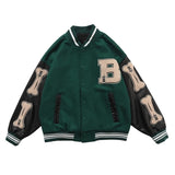 Furry Bone Patchwork Color Block Jackets for Men (3 colors)