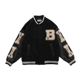 Furry Bone Patchwork Color Block Jackets for Men (3 colors)