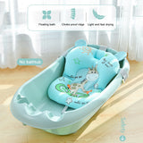 Portable Baby Shower Air Cushion Bed Babies Infant Baby Bath Pad Non-Slip Bathtub Mat Newborn Baby Safety Security Bath Seat
