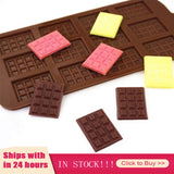 12 Chocolate Silicone Mold Fondant Patisserie Candy Mould Cake Decoration Baking Accessories Силиконовые Формы