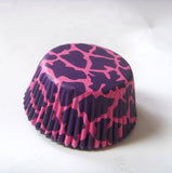 100pcs Brown Leopard Camouflage Cupcake Liner Baking Mold