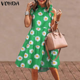 Short Dress Women Sexy Sleeveless Ruffled Dress 2021 Summer Beach Holiday Sundress Bohemian Vestidos Plus Size Robe