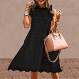 Short Dress Women Sexy Sleeveless Ruffled Dress 2021 Summer Beach Holiday Sundress Bohemian Vestidos Plus Size Robe