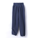 GCAROL Fall Winter Women Extra Long Hooded Suits 80% Cotton Fleece Oversized Boyfriend Sweatshirt Elastic Waist Harem Pants Sets