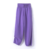 GCAROL Fall Winter Women Extra Long Hooded Suits 80% Cotton Fleece Oversized Boyfriend Sweatshirt Elastic Waist Harem Pants Sets