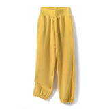 GCAROL Fall Winter Women Extra Long Hooded Suits 80% Cotton Fleece Oversized Boyfriend Sweatshirt Elastic Waist Harem Pants Sets