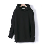 GCAROL Fall Winter Women Extra Long Hooded Suits 80% Cotton Fleece Oversized Boyfriend Sweatshirt Elastic Waist Harem Pants Sets