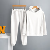 Two Piece Set Casual Fleece Tracksuit Women Winter