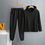 Two Piece Set Casual Fleece Tracksuit Women Winter