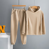 Two Piece Set Casual Fleece Tracksuit Women Winter