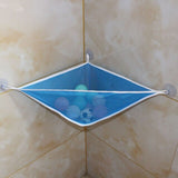 Bath Toy Mesh Corner Storage Bag Baby Shower Kids Toys Suction Cups Net Plastic Drain Bag Hanging Bathroom Organizer Accessories
