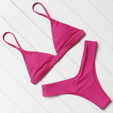 OMKAGI Sexy Bikini 2021 Swimwear Women Biquini Push Up Bikini Set Swimming Swimsuit Bathing Suit Beachwear Maillot De Bain Femme