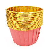 50pcs Cupcake Paper Cup Oilproof Cupcake Liner Baking Cup Tray Case Wedding Party Caissettes Golden Muffin  Wrapper Paper