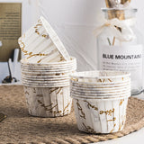 50pcs Cupcake Paper Cup Oilproof Cupcake Liner Baking Cup Tray Case Wedding Party Caissettes Golden Muffin  Wrapper Paper