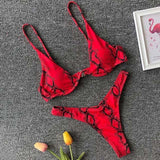 Sexy Neon V-bar Underwired Bikini 2021 Female Ribbed Swimsuit Women Thong Swimwear Two-pieces Bikini set Push up Bathing Suit