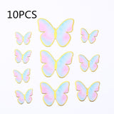 New Pearl Butterfly Birthday Cake Topper Pink Gold  DIY cakes decoration wedding birthday Cake toppers Baby bath baking supplies