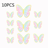 New Pearl Butterfly Birthday Cake Topper Pink Gold  DIY cakes decoration wedding birthday Cake toppers Baby bath baking supplies